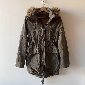 Abercrombie & Fitch Green Parka Jacket